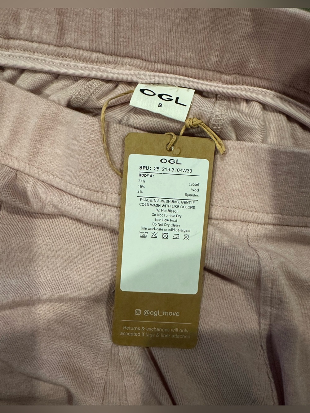 OGL Move Soft Stretchy Blush Pink Flowing Maxi Skirt size small - Picture 2 of 6